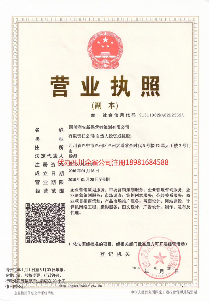 眉山眉山润安新保营销策划有限公司